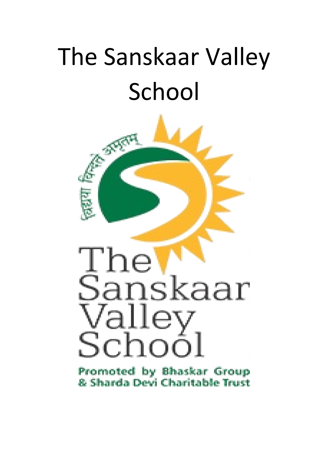 Sanskaar valley School-logo